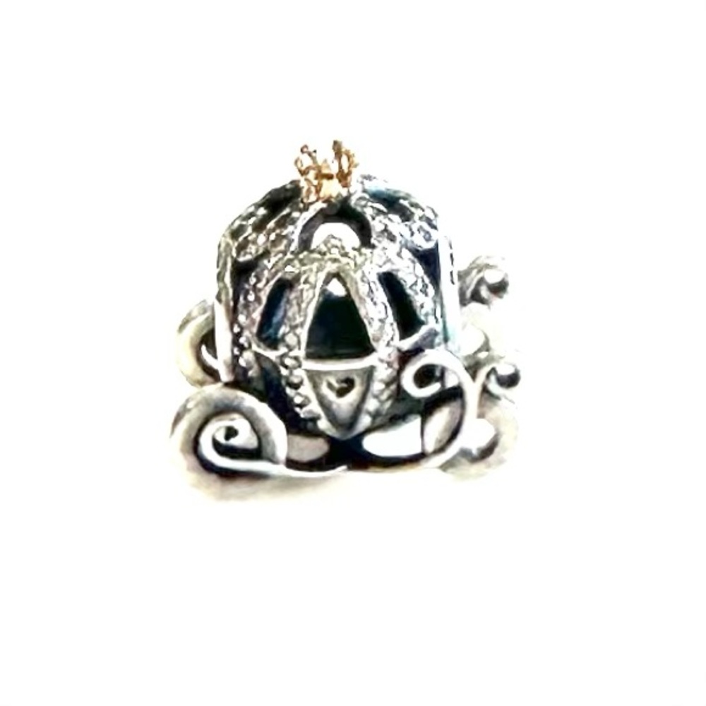 Pandora Disney Cinderella Princess Charm Bead Sterling Silver Pumpkin Carriage